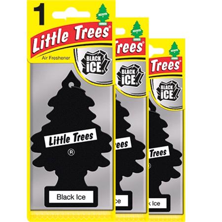 Little Trees Black Ice Air Freshener 3 Pack For Micksgarage