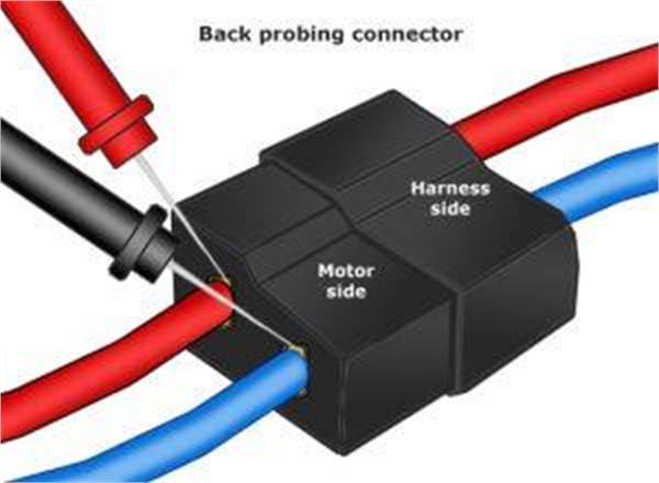 back probing connector