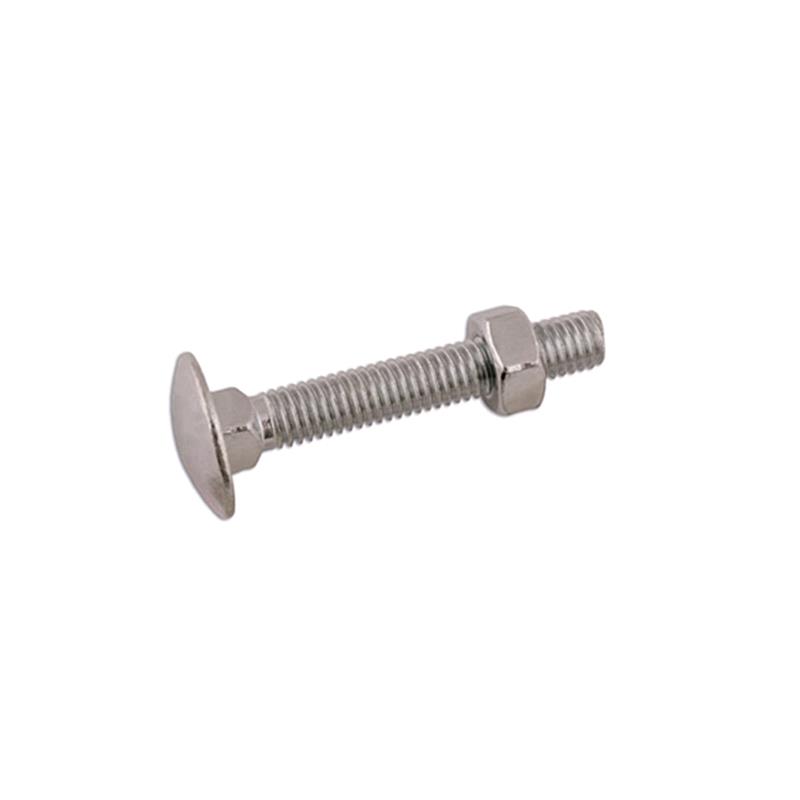 Connect 33140a Coach Bolts & Nuts 6mm X 40mm Pack Of 100 Pairs For