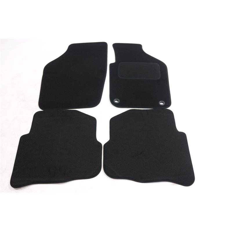 Fully Tailored Car Floor Mats For Volkswagen Polo 2002 2004, Black For