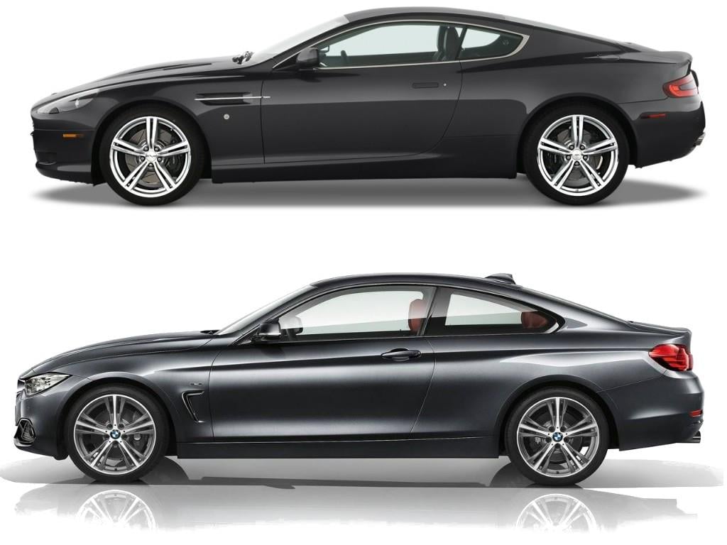 Aston Martin DB9 vs BMW 4 Series Coupe