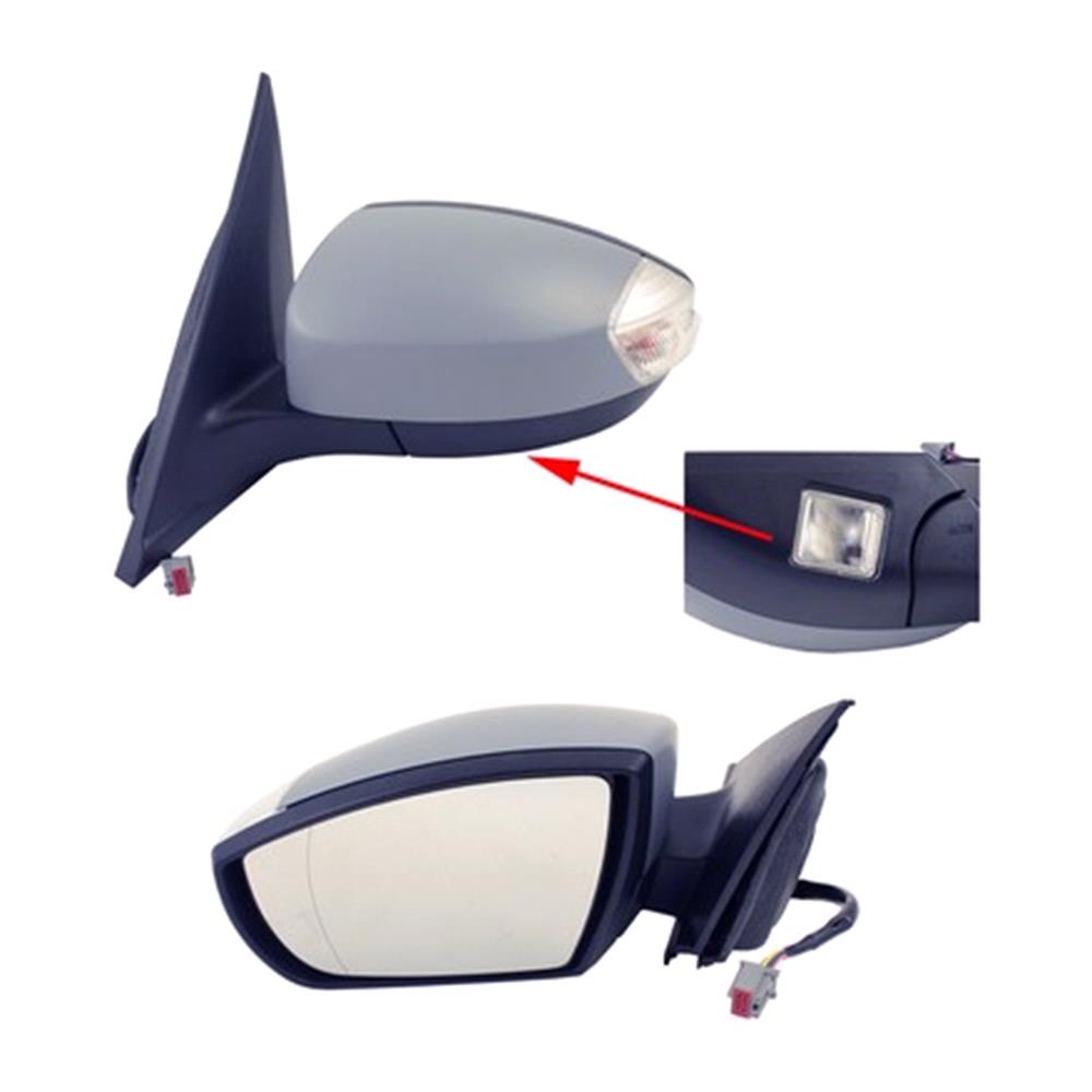electric, heated, puddle lamp Left Passenger Side Wing Mirror