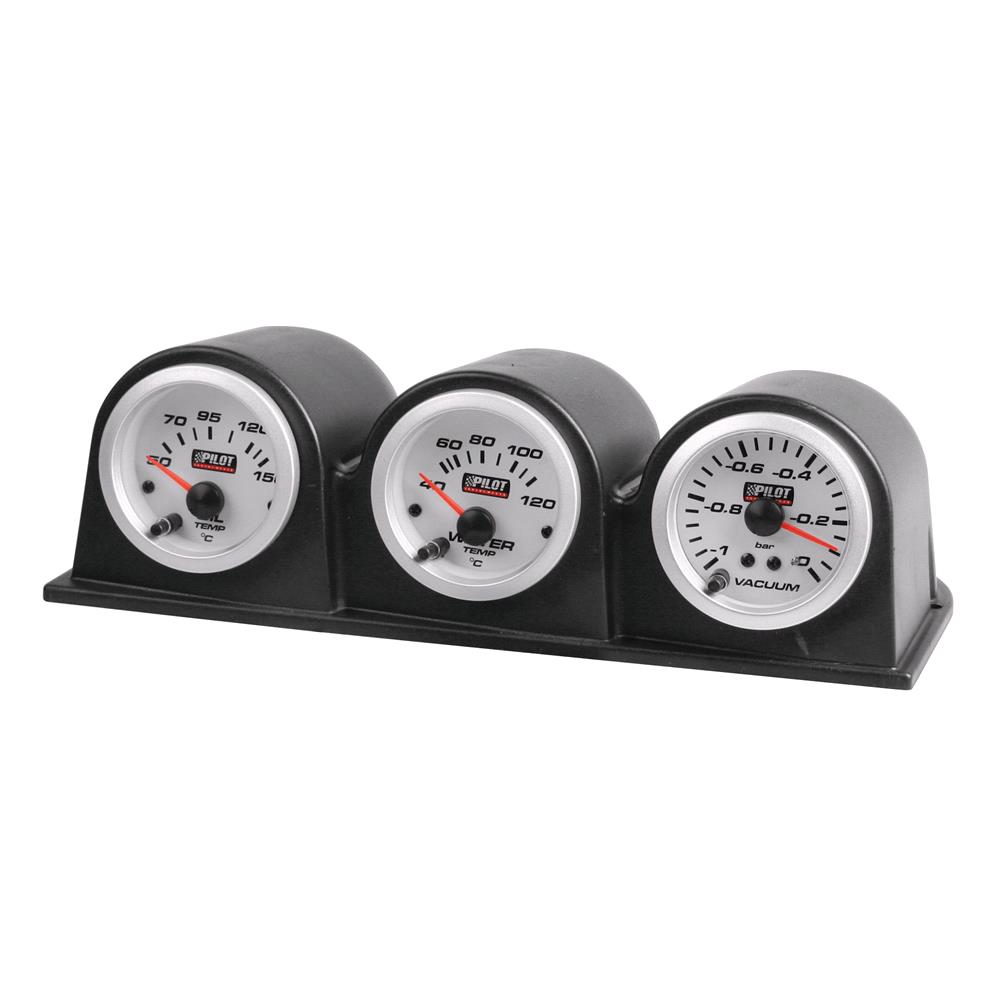 3 Holes Dashboard Gauge Pod (52 Mm) Black For MicksGarage