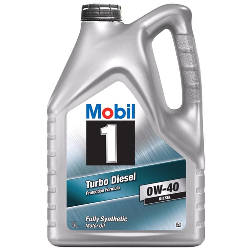 Mobil 1 Turbo Diesel Fully Synthetic 0w40 Engine Oil. 5 Litre For