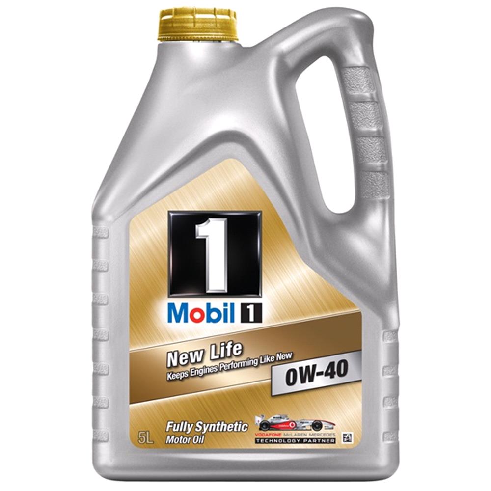 Mobil 1 New Life 0w40 Fully Synthetic Engine Oil. 5 Litre For | MicksGarage