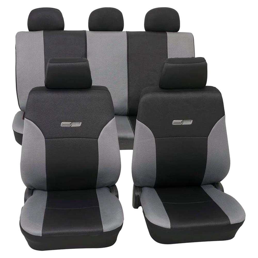 Grey Black Leather Look Car Seat Covers For Holden Vectra Js Sedan 1996 2002