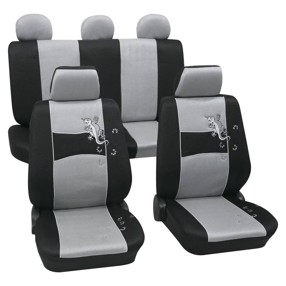 Silver Black Stylish Car Seat Cover Set For Toledo 19999 2006 Washable