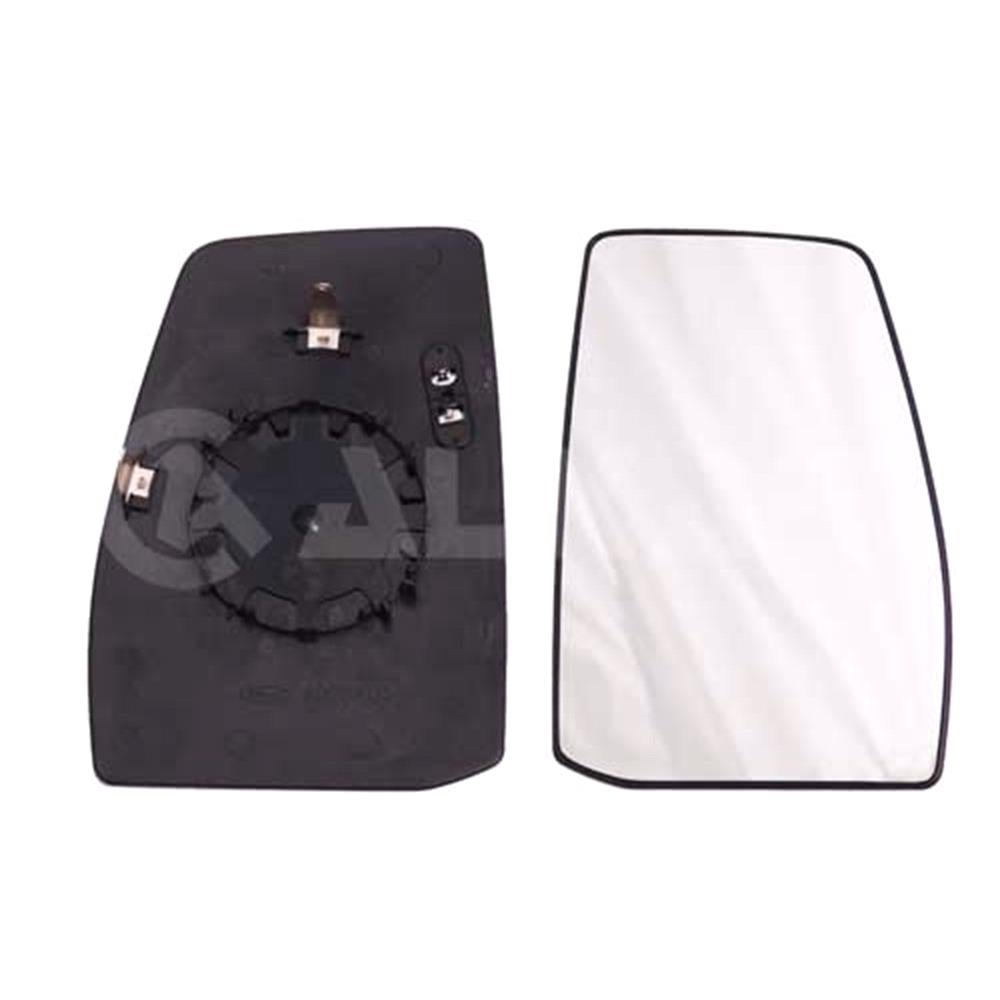 Left passenger side heated plate wing mirror glass for Ford Transit Custom 12+