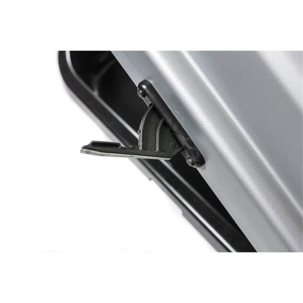Junior Car Top Roof Box 420L in Gloss Grey Huge Storage