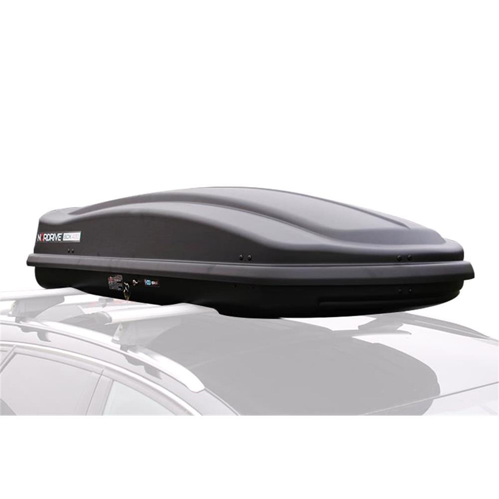 Nordrive 430l Black Graphite Roof Box For MicksGarage