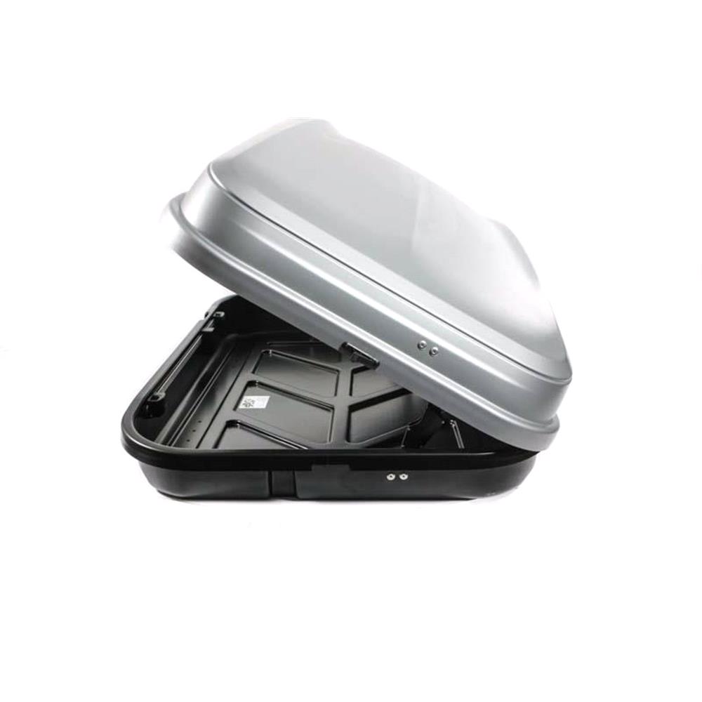 Junior Car Top Roof Box 420L in Gloss Grey Huge Storage