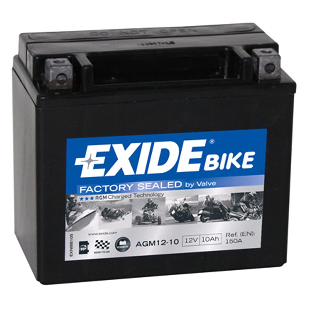 Exide Agm12 10 Motorcycle Battery | MicksGarage