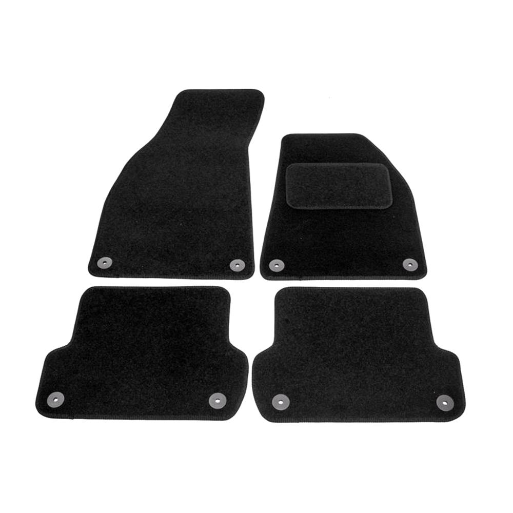 Fully Tailored Car Floor Mats Audi A4 2006 To 2008 Black For Audi