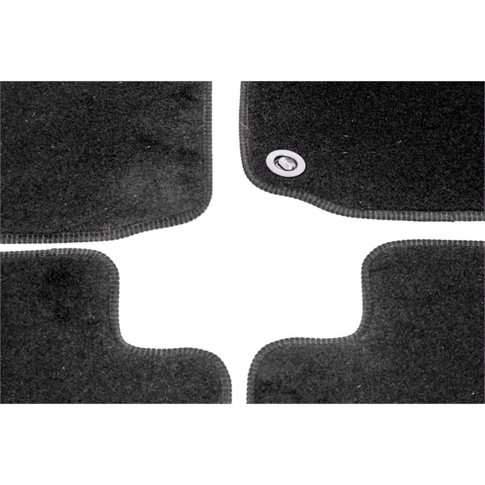 TAILORED RUBBER CAR MATS WITH BLACK TRIM 2002 TO 2010 CITROEN C3 1055