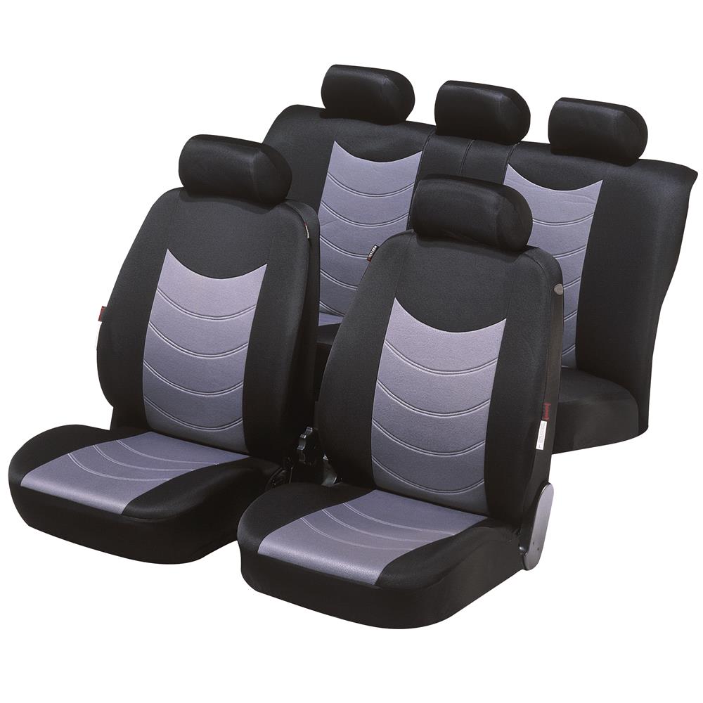Felicia Car Seat Cover Black Silver For Hyundai Accent Iv Saloon 2010 Onwards