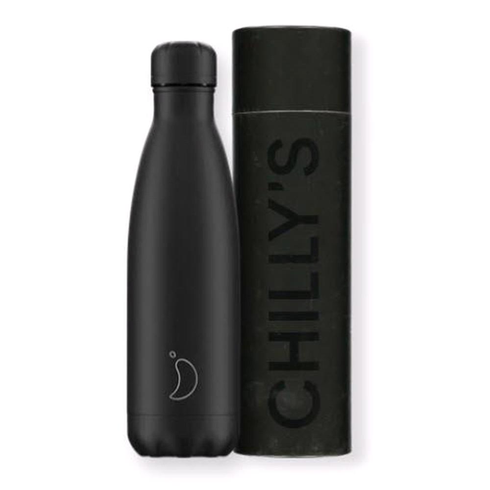 Chilly's 500ml Bottle Mono All Black For MicksGarage