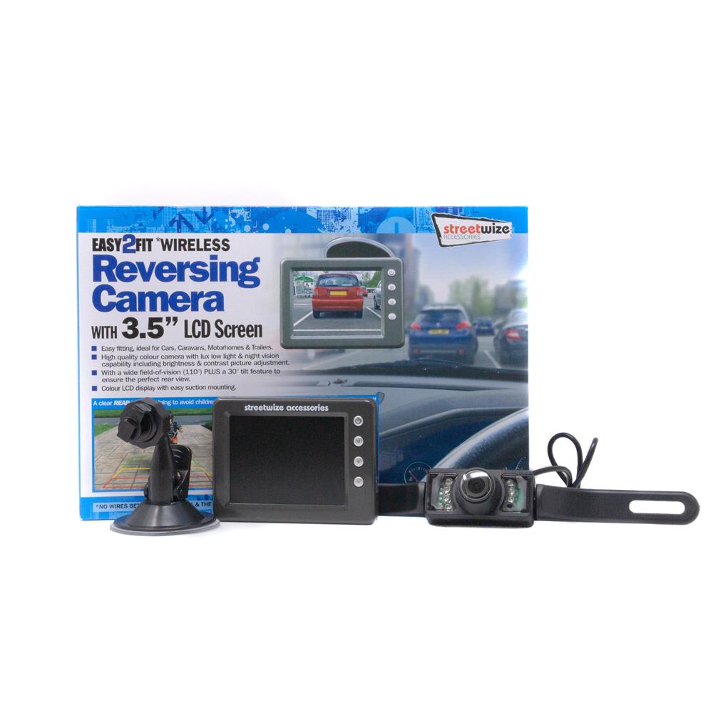 Wireless Reversing Camera Kit With 3.5 Inch Lcd Colour Display For