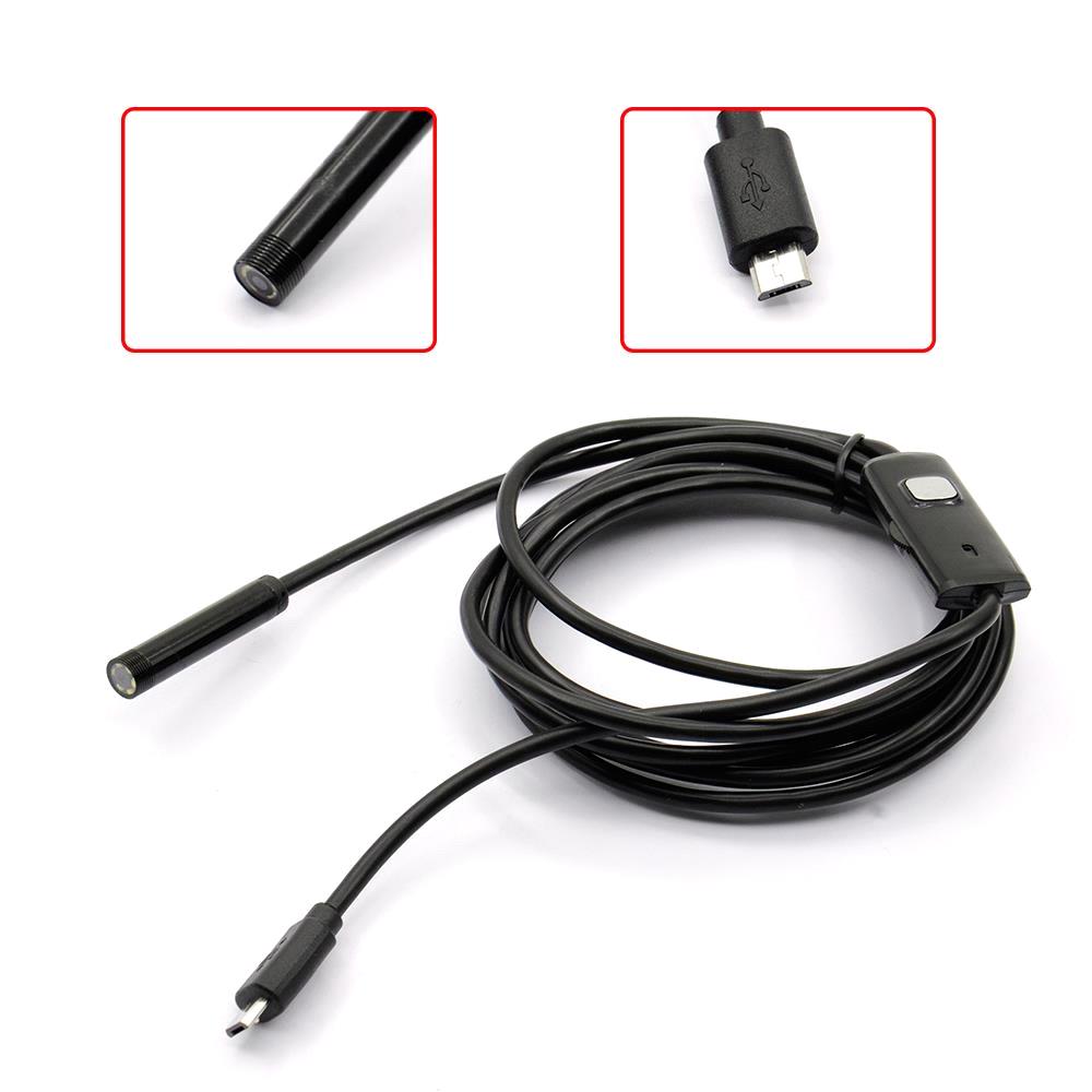 Mechanics Inspection Camera Android Waterproof Micro Usb Cam 6 Led (1