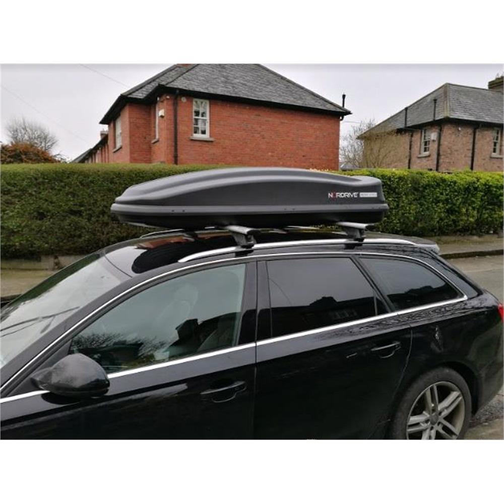 Nordrive 430l Black Graphite Roof Box For MicksGarage