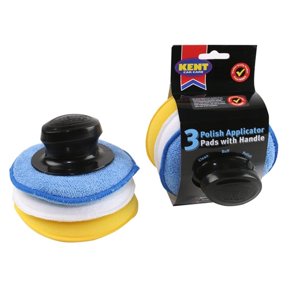 Kent Polish Applicator Pads Pack Of 3 For MicksGarage