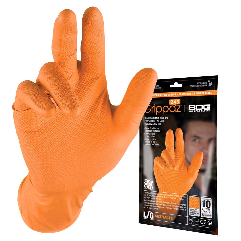 Grippaz Thick Extra Large Nitrile Gloves 10 Pack For MicksGarage